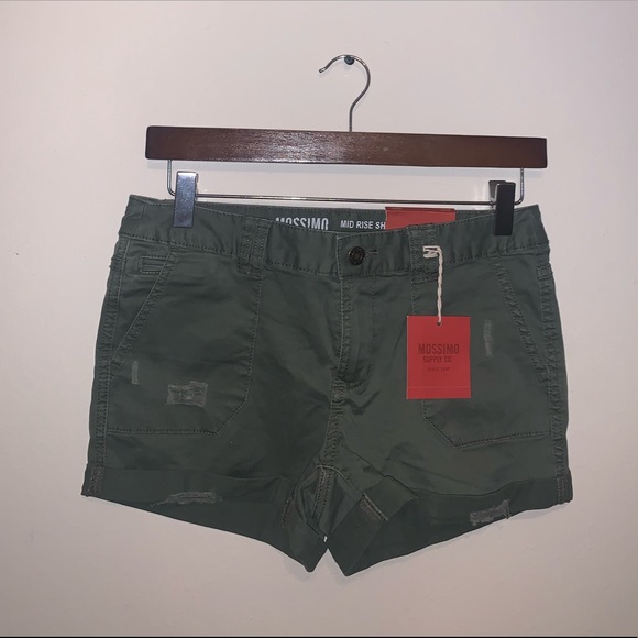 Mossimo Supply Co. Pants - BRAND NWT Mossimo Dark Green shorts size 0